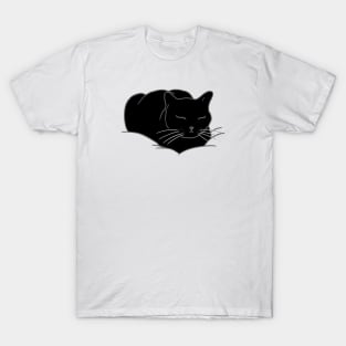 Loaf of Cat - black T-Shirt